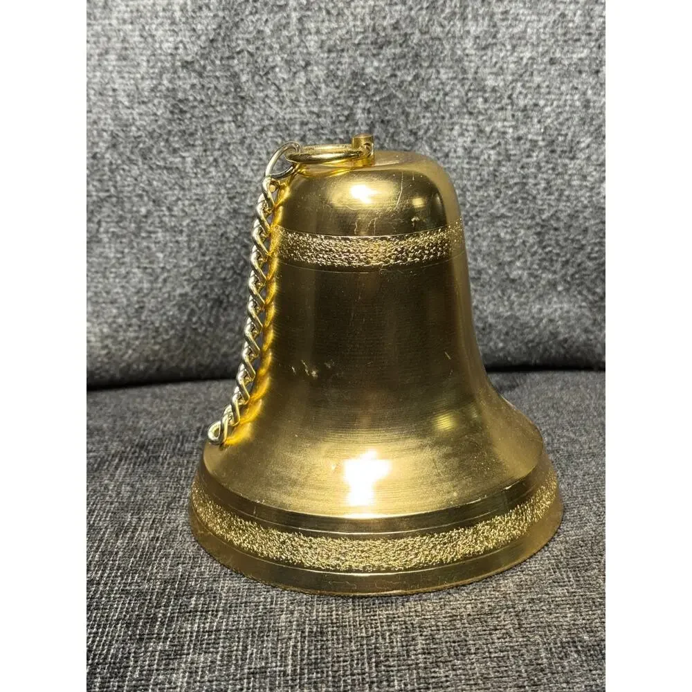 Vintage Musical Christmas Cathedral Bell 60's Japan Pull String 6